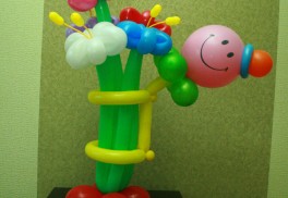 Цветы и букеты из воздушных шаров №5. 400 руб.