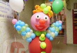 Фигура №3. Клоун с воздушными шарами. 1600 руб.