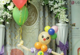 Фигура №43. Клоун из воздушных шаров. 650 руб.