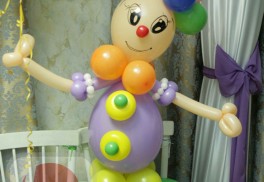 Фигура №44. Клоун из воздушных шаров. 500 руб.