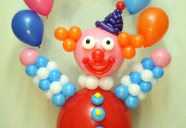 Фигура №68. Клоун из воздушных шаров. 1600 руб.